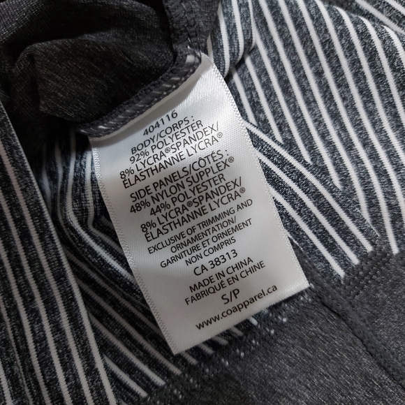 Tuff Atletics Strped Grey Active Tank Sz S - Picture 8 of 9